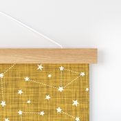 constellations in gold linen no. 1