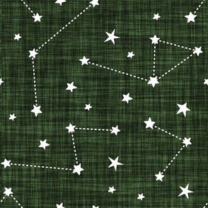constellations in seaweed linen