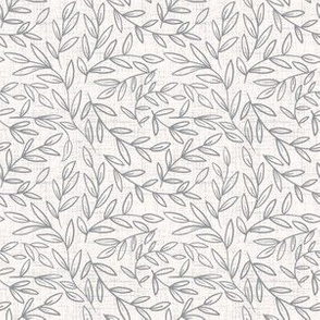 small scale - refined leaves - ultimate gray - inverse