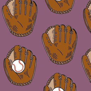 baseball gloves - purple