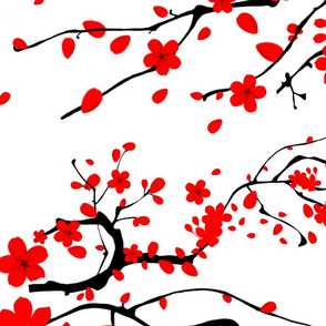 Cherry blossom,Sakura tree,floral pattern 