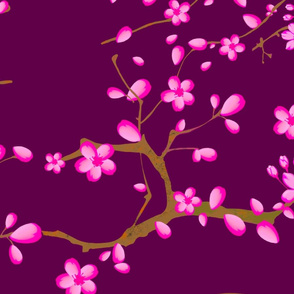 Sakura tree,cherry blossom pattern 