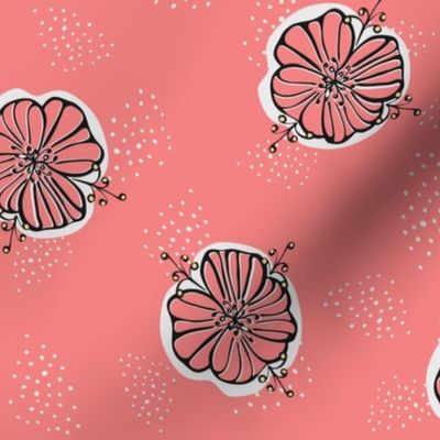 Fifties Flowers in pink