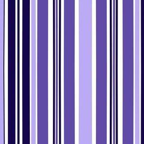 Lilac, periwinkle, amethyst, indigo stripes