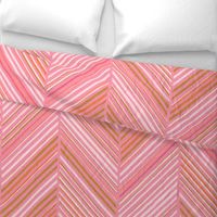 Papercut Herringbone M+M Bubblegum by Friztin