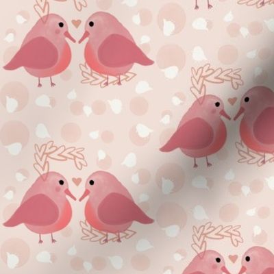 Love Birds in Pink