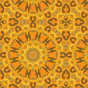 6" mandala tiles marigold yellow flwrht