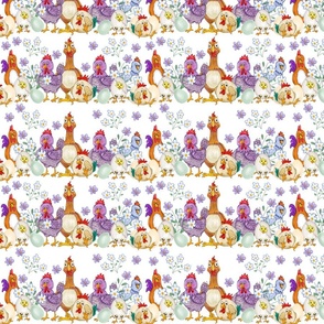 Chicken Coop pattern 5 white