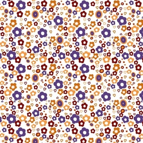 Floral Abstract pattern 3 white