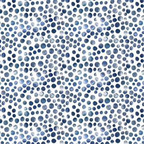 Dots - Blue Denim watercolor