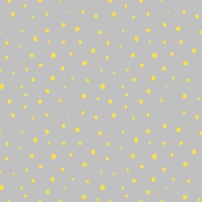 Yellow dots on grey