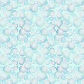 Soap Bubble Pattern on mint