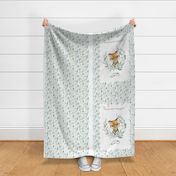54” x 36” Tiger TWO Blanket Panels, MINKY size panel, Wild Animal Bedding, Bible Verse Blanket, FABRIC MUST be 54” or WIDER, Two 24”x36” panels per yard