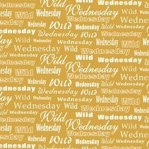 Wild Wednesday Typography, Yellow