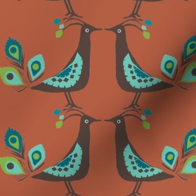 Colorful Peacock Pattern