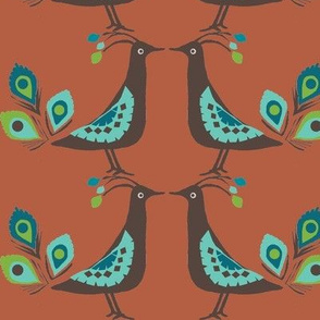 Colorful Peacock Pattern