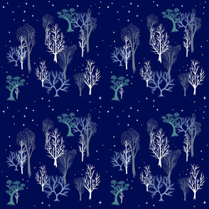 Starry Woods Midnight (small scale)