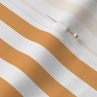 Butterscotch Awning Stripe Pattern Vertical in White