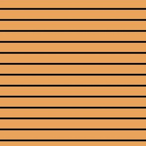 Butterscotch Pin Stripe Pattern Horizontal in Black