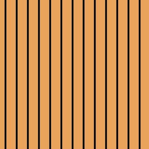 Butterscotch Pin Stripe Pattern Vertical in Black