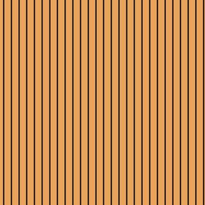 Small Butterscotch Pin Stripe Pattern Vertical in Black