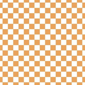 Checker Pattern - Butterscotch and White