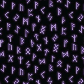 Purple Viking Runes - S