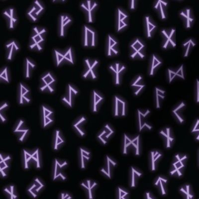 Purple Viking Runes - M