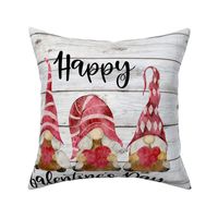 Happy Galentines Day on Shiplap 18 inch square sham