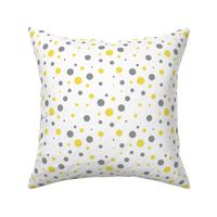 Yellow and Gray Polka Dots Pantone 2021