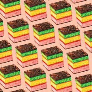 Italian Rainbow Cookies - Pink