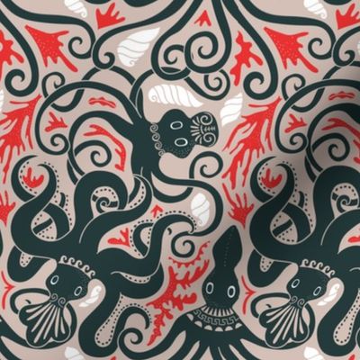 medium scale MINOAN-GREEK-OCTOPUS