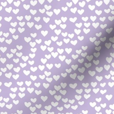 The minimalist boho heart sweet lovers valentine design nursery baby lilac purple  white SMALL