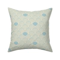 Soft Blue Subtle Ornamental Abstract