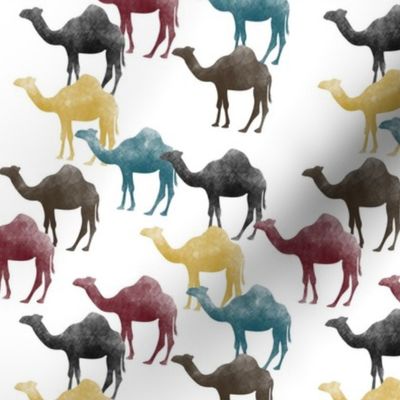 Watercolor Camels