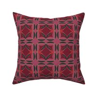 Geometric Modern Remix Red and Black