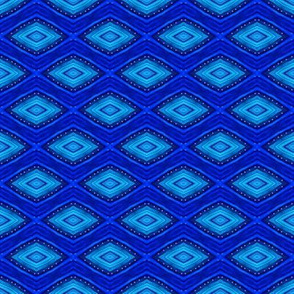 Blue Diamond Geometric Pattern