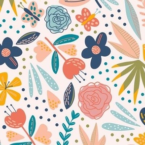 Pretty Spring Blooms - Larger Scale