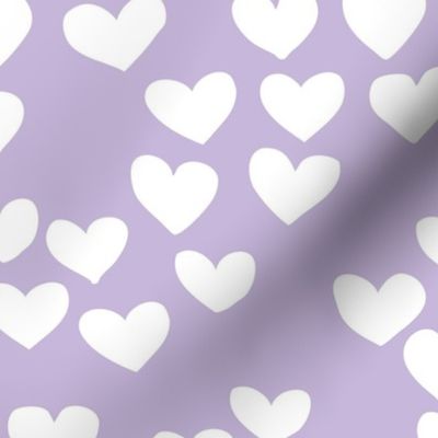 The minimalist boho heart sweet lovers valentine design nursery baby lilac purple  white