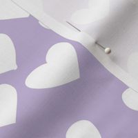 The minimalist boho heart sweet lovers valentine design nursery baby lilac purple  white