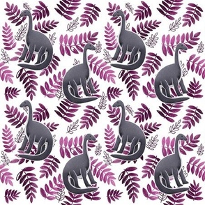 Modern Dinosaur Pattern - Pink