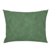 zigzag checquer in bronze and sea green - Turing pattern 1