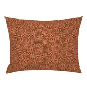 zigzag checquer in coral and bronze - Turing pattern 1