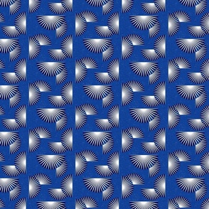 Small scale • Geometric fan - Blue