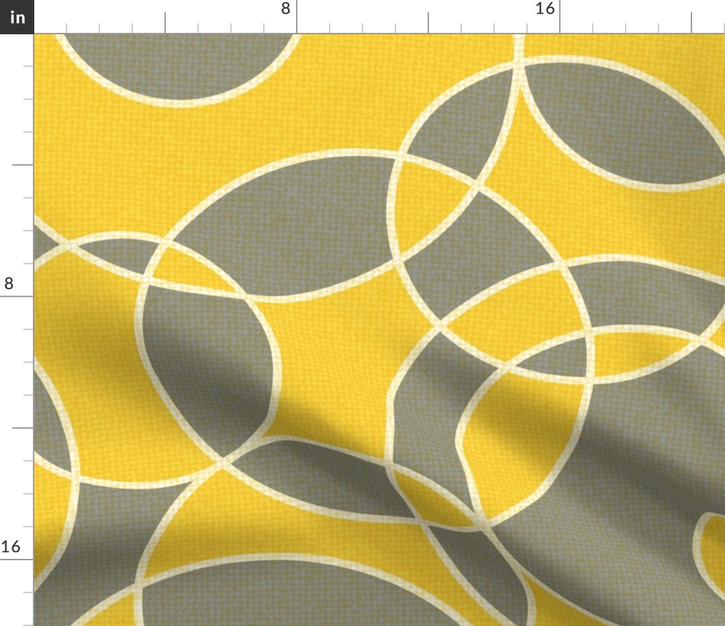 creative dream - inspiring circles - illuminating yellow and ultimate gray