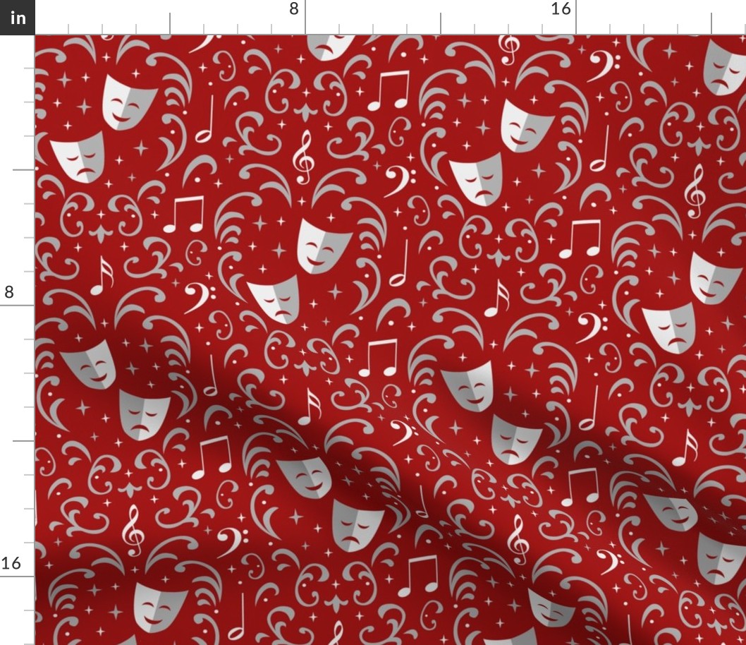 Theater Damask (Red)