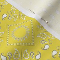 Illuminating Yellow Ultimate Gray Year 2021  Bandana Seamless Pattern Print
