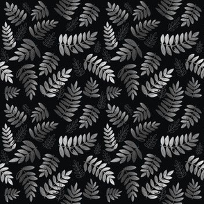 Modern Leaves - Black & White