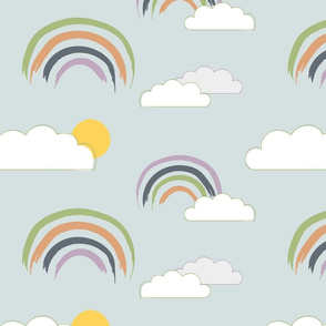 Rainbow nursery dreamy