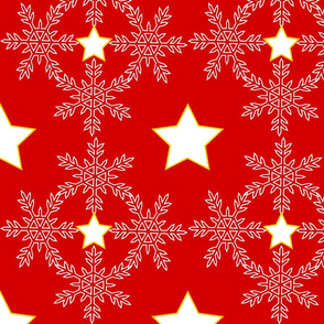 Snowy time in winter seamless pattern